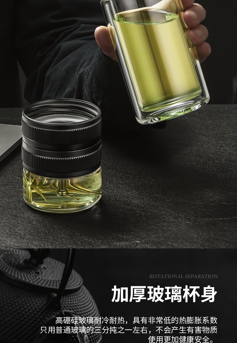 雙層玻璃杯茶水分離(圖8)