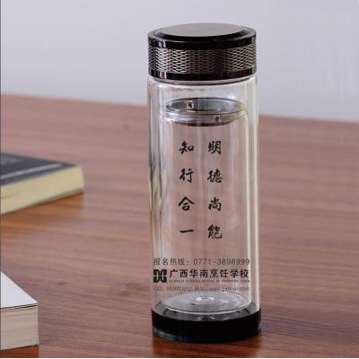 廣西華南烹飪學(xué)院定做雙層水晶玻璃杯（防滑底）-20