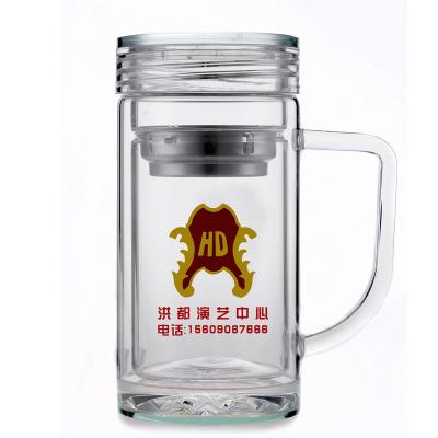 新疆洪都演繹中心定做雙層玻璃杯-52