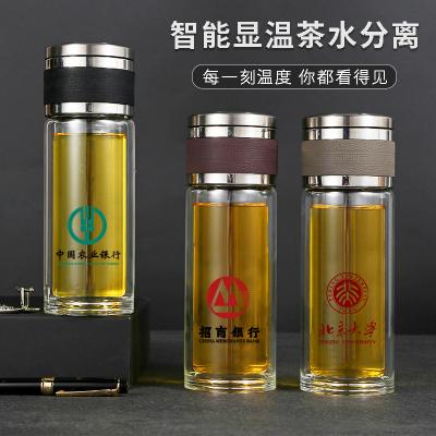 雙層顯溫茶水分離